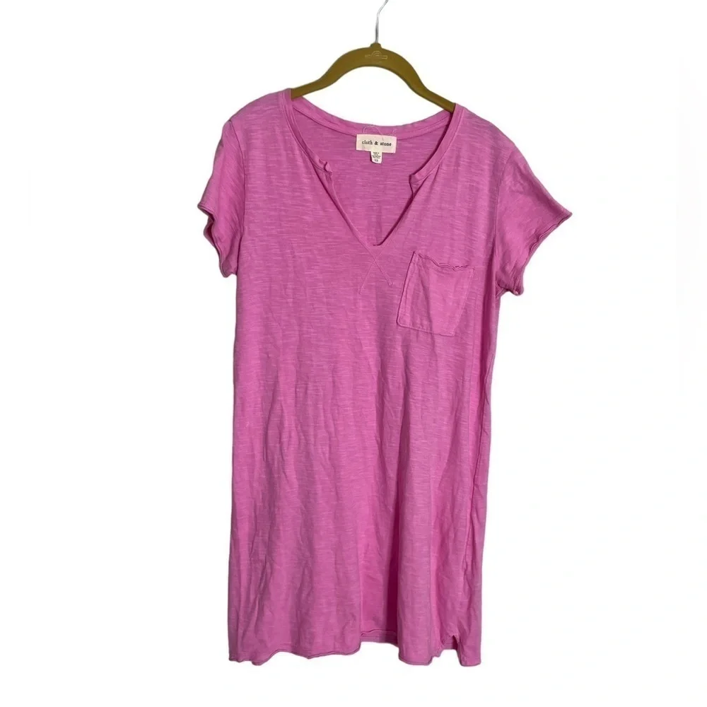 Anthropologie Cloth & Stone V Neck T Shirt Dress XS
